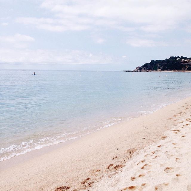 Le calme après la tempête 🌊💙 #beach #lloretdemar #sea