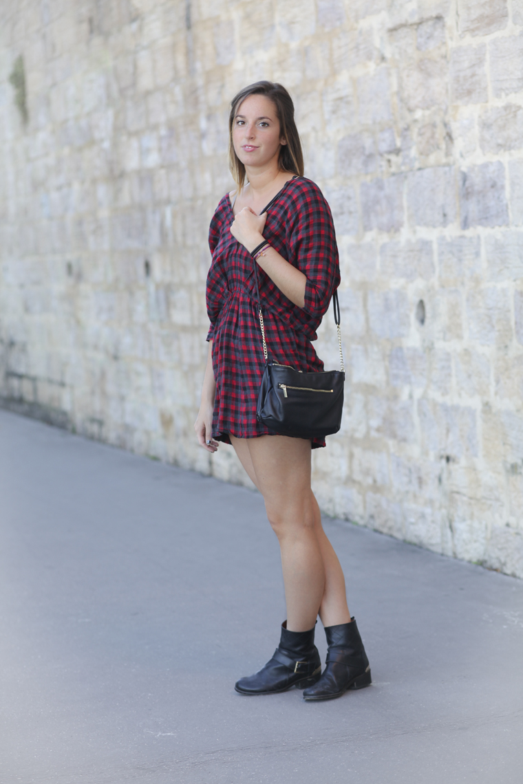 IMG 02291 Checked dress   Blog mode Lyon